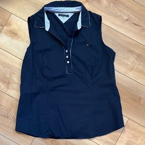 Tommy Hilfiger navy blue blouse